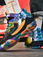 FlexElevate Black Basketball Shoes For Women