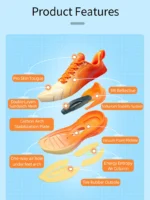 Orange Women's Running Shoes by FlexElevate