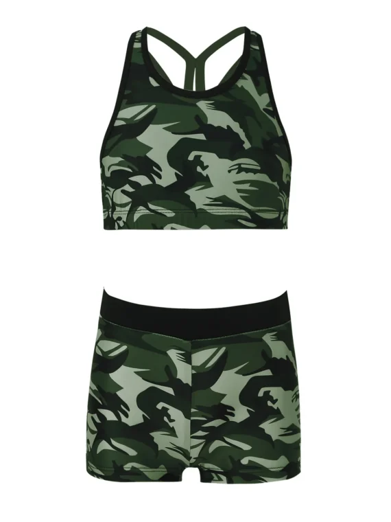 Flexelevate Girls Tankini Swimsuit Set