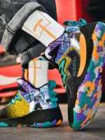 FlexElevate Black Basketball Shoes For Women