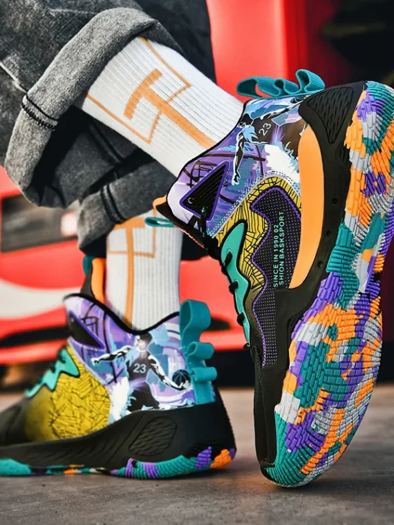 FlexElevate Black Basketball Shoes For Women