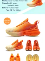 Orange Women's Running Shoes by FlexElevate