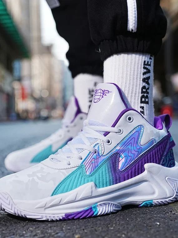 FlexElevate White Lightweight Basketball Shoes