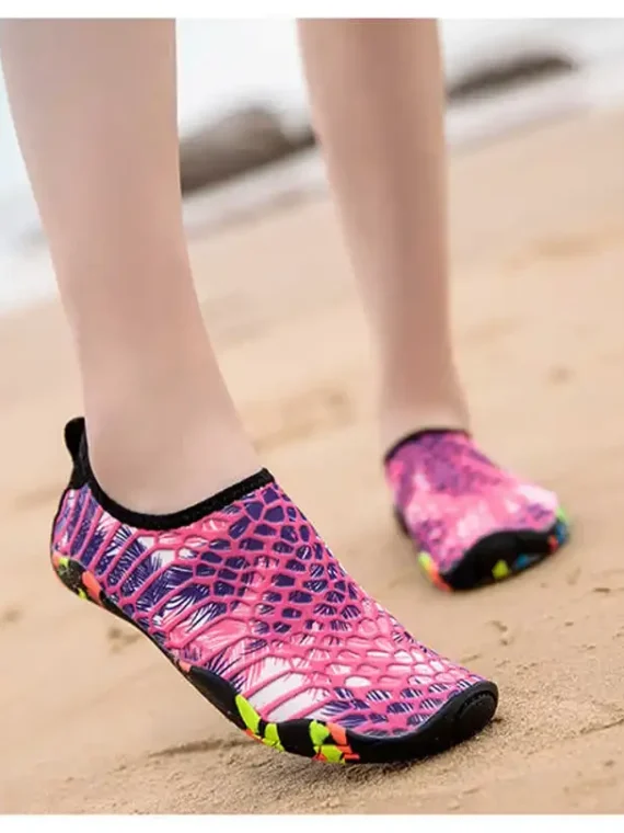 Flexelevate Women's Pink Mesh Closed Toe Sandals