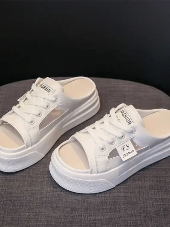 Flexelevate Women's Slip-Resistant Lightweight Silver Sandals