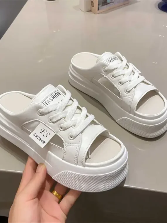 Flexelevate Women's Slip-Resistant Lightweight Silver Sandals