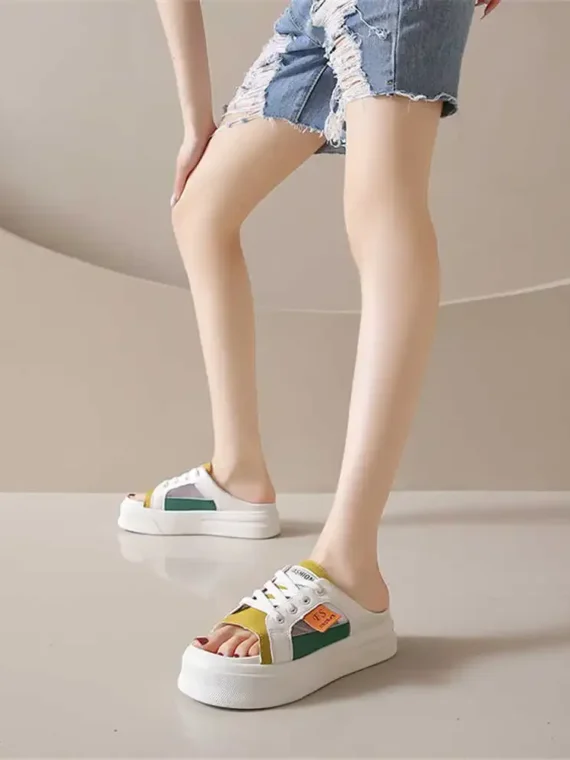 Flexelevate Women's Slip-Resistant Lightweight Silver Sandals