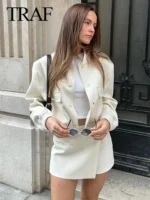 Flexelevate TRAF Vintage Solid Bomber Jacket