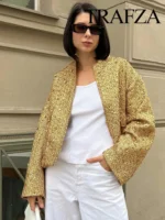 Flexelevate TRAFZA Women's Shiny Sequin Jacket