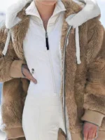 Flexelevate Winter Women's Plush Casual Hooded Jacket