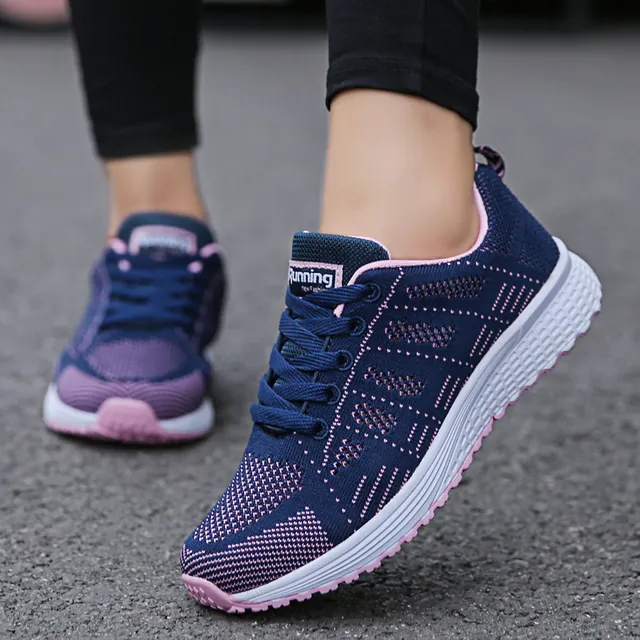 FlexElevate Women's Fashion Blue Sneakers
