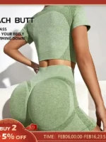 Flexelevate Women Seamless Workout Set 2 Piece