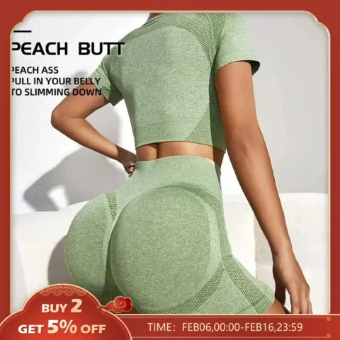 Flexelevate Women Seamless Workout Set 2 Piece