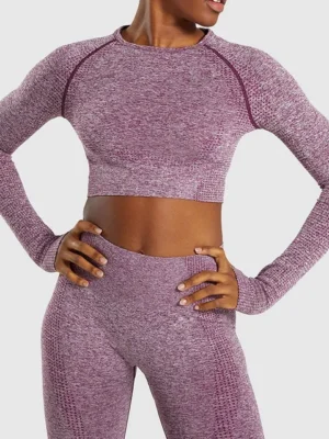 Flexelevate Light Purple Vital Seamless Yoga Set Gym Clothing
